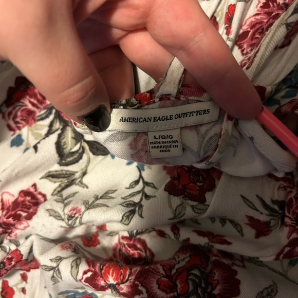 American Eagle Tiered Floral Babydoll Dress size Large - Picture 4 of 4
